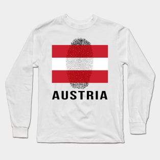 Austria Flag DNA Long Sleeve T-Shirt